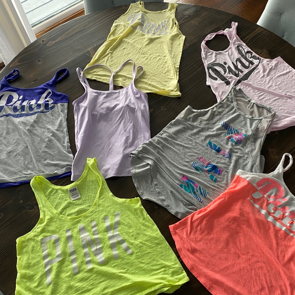 7 VS PINK tank tops